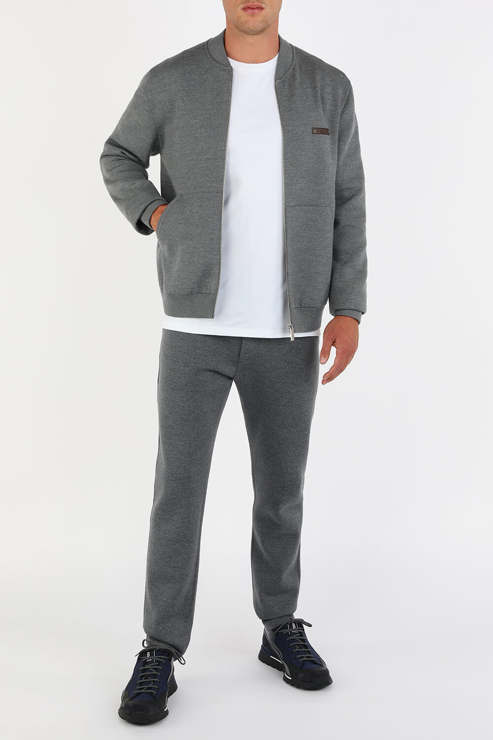 Double Face Blouson in Grey